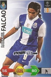 Sticker Falcao Radamel - UEFA Champions League 2009-2010. Super Strikes - Panini