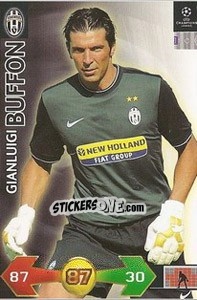 Sticker Buffon Gianluigi - UEFA Champions League 2009-2010. Super Strikes - Panini