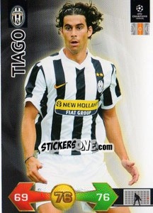 Sticker Tiago Mendes - UEFA Champions League 2009-2010. Super Strikes n. 179 - Panini
