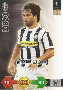 Sticker Diego - UEFA Champions League 2009-2010. Super Strikes n. 182 - Panini