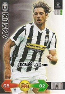 Sticker Amauri - UEFA Champions League 2009-2010. Super Strikes n. 185 - Panini