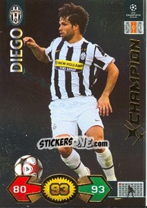 Sticker Diego - UEFA Champions League 2009-2010. Super Strikes n. 186 - Panini