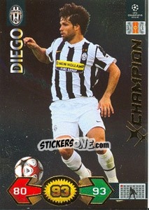 Figurina Diego - UEFA Champions League 2009-2010. Super Strikes - Panini