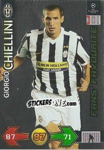 Sticker Chiellini Giorgio - UEFA Champions League 2009-2010. Super Strikes n. 188 - Panini