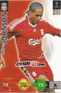 Sticker Glen Johnson - UEFA Champions League 2009-2010. Super Strikes - Panini