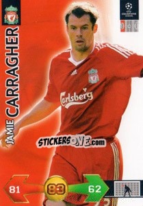 Figurina Jamie Carragher - UEFA Champions League 2009-2010. Super Strikes - Panini