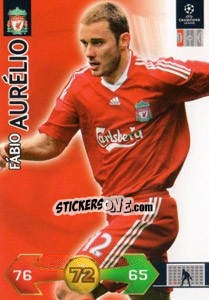 Sticker Fabio Aurelio - UEFA Champions League 2009-2010. Super Strikes n. 195 - Panini