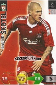 Sticker Martin Skrtel - UEFA Champions League 2009-2010. Super Strikes n. 196 - Panini