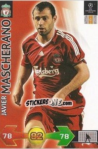 Sticker Javier Mascherano - UEFA Champions League 2009-2010. Super Strikes n. 199 - Panini