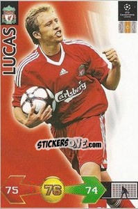 Figurina Lucas Leiva - UEFA Champions League 2009-2010. Super Strikes - Panini