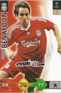 Sticker Yossi Benayoun - UEFA Champions League 2009-2010. Super Strikes - Panini