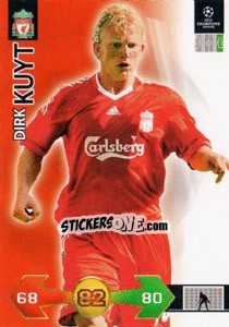 Sticker Dirk Kuyt - UEFA Champions League 2009-2010. Super Strikes n. 204 - Panini