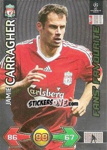 Sticker Carragher Jamie - UEFA Champions League 2009-2010. Super Strikes n. 208 - Panini