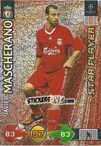 Sticker Mascherano Javier - UEFA Champions League 2009-2010. Super Strikes - Panini