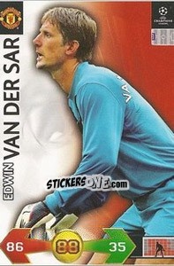 Sticker van der Sar Edwin - UEFA Champions League 2009-2010. Super Strikes - Panini