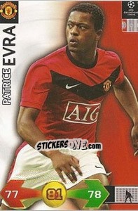 Sticker Evra Patrice - UEFA Champions League 2009-2010. Super Strikes n. 215 - Panini