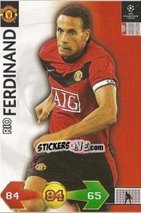 Cromo Ferdinand Rio - UEFA Champions League 2009-2010. Super Strikes - Panini