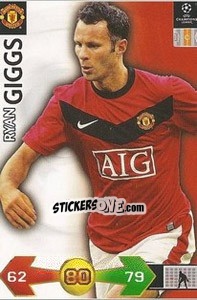 Cromo Giggs Ryan - UEFA Champions League 2009-2010. Super Strikes - Panini