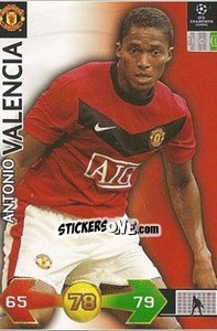 Sticker Valencia Antonio - UEFA Champions League 2009-2010. Super Strikes - Panini