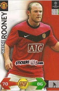 Sticker Rooney Wayne - UEFA Champions League 2009-2010. Super Strikes n. 227 - Panini
