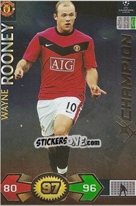 Cromo Rooney Wayne - UEFA Champions League 2009-2010. Super Strikes - Panini