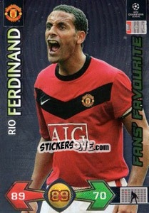 Cromo Ferdinand Rio - UEFA Champions League 2009-2010. Super Strikes - Panini