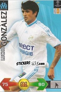 Sticker Gonzalez Lucho - UEFA Champions League 2009-2010. Super Strikes n. 239 - Panini