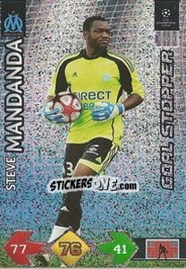 Sticker Mandanda Steve - UEFA Champions League 2009-2010. Super Strikes n. 246 - Panini