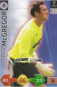 Sticker McGregor Allan - UEFA Champions League 2009-2010. Super Strikes - Panini