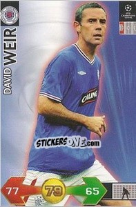 Sticker Weir David - UEFA Champions League 2009-2010. Super Strikes - Panini