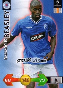 Sticker Beasley Damarcus - UEFA Champions League 2009-2010. Super Strikes - Panini