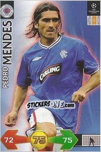 Sticker Mendes Pedro - UEFA Champions League 2009-2010. Super Strikes - Panini