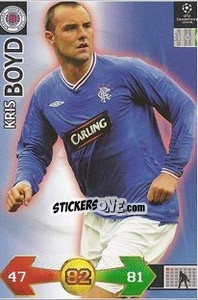 Sticker Boyd Kris - UEFA Champions League 2009-2010. Super Strikes - Panini