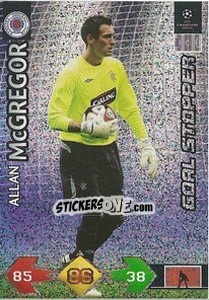 Sticker McGregor Allan - UEFA Champions League 2009-2010. Super Strikes - Panini