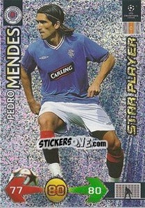 Sticker Mendes Pedro - UEFA Champions League 2009-2010. Super Strikes - Panini