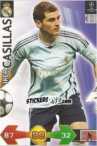 Sticker Casillas Iker - UEFA Champions League 2009-2010. Super Strikes n. 264 - Panini