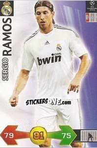 Sticker Ramos Sergio - UEFA Champions League 2009-2010. Super Strikes n. 266 - Panini