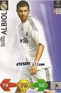 Sticker Albiol Raul - UEFA Champions League 2009-2010. Super Strikes - Panini