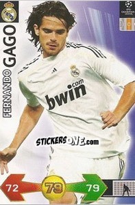 Figurina Gago Fernando - UEFA Champions League 2009-2010. Super Strikes - Panini
