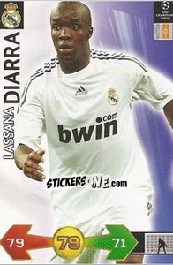 Figurina Diarra Lassana - UEFA Champions League 2009-2010. Super Strikes - Panini