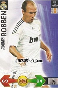 Sticker Robben Arjen - UEFA Champions League 2009-2010. Super Strikes n. 273 - Panini