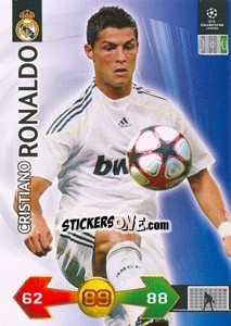 Sticker Ronaldo Cristiano - UEFA Champions League 2009-2010. Super Strikes - Panini