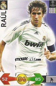 Cromo Raul González - UEFA Champions League 2009-2010. Super Strikes - Panini