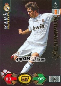 Sticker Kaka - UEFA Champions League 2009-2010. Super Strikes n. 280 - Panini