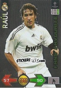 Sticker Raul González - UEFA Champions League 2009-2010. Super Strikes n. 281 - Panini