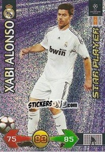 Sticker Xabi Alonso - UEFA Champions League 2009-2010. Super Strikes n. 283 - Panini