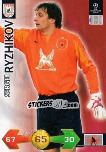 Sticker Sergei Ryzhikov - UEFA Champions League 2009-2010. Super Strikes - Panini