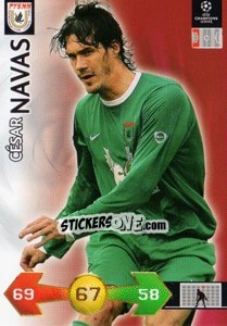 Figurina Cesar Navas - UEFA Champions League 2009-2010. Super Strikes - Panini