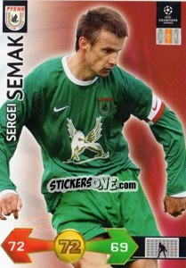 Sticker Sergei Semak - UEFA Champions League 2009-2010. Super Strikes n. 289 - Panini