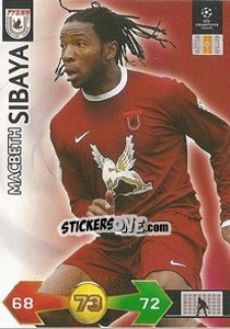 Sticker Macbeth Sibaya - UEFA Champions League 2009-2010. Super Strikes n. 290 - Panini
